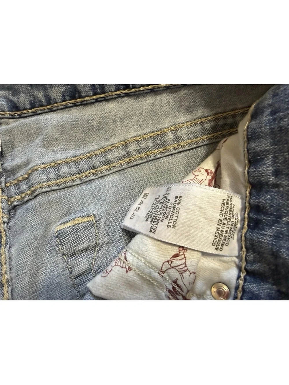 True Religion Mens Distressed Holes Rocco Skinny Jeans! 32x34